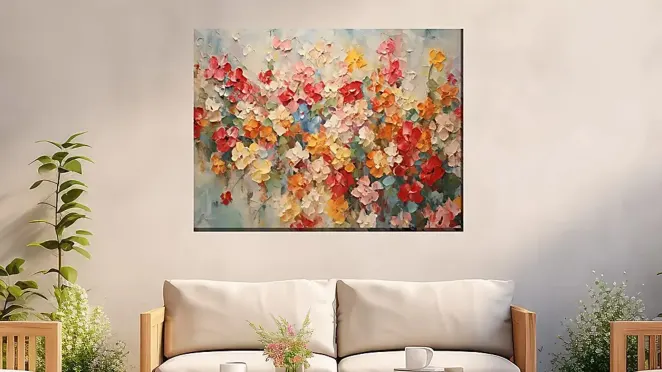 The Beaming Blossoms Outdoor Canvas Art