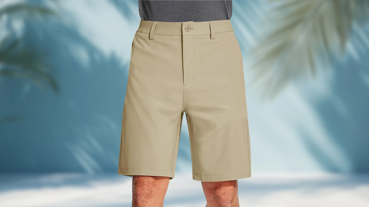 3-Pack: Galaxy by Harvic Men's Cotton Flex Stetch Chino Shorts