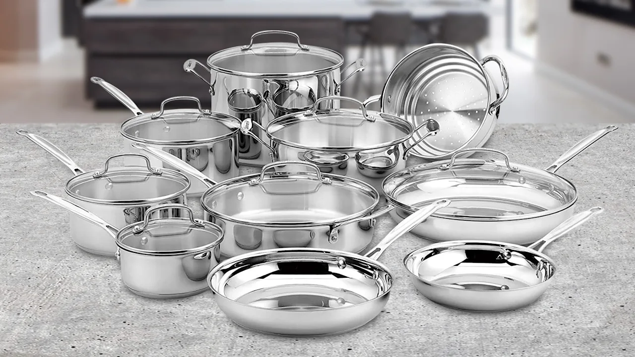 Cuisinart 17-Piece Stainless Steel Chef's Collection Cookware