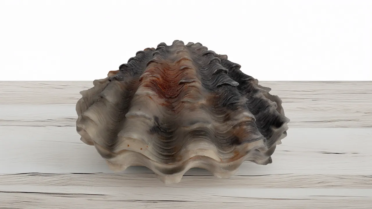 Barbara King Indoor/Outdoor Illuminated Sandstone Clam Shell Sculpture