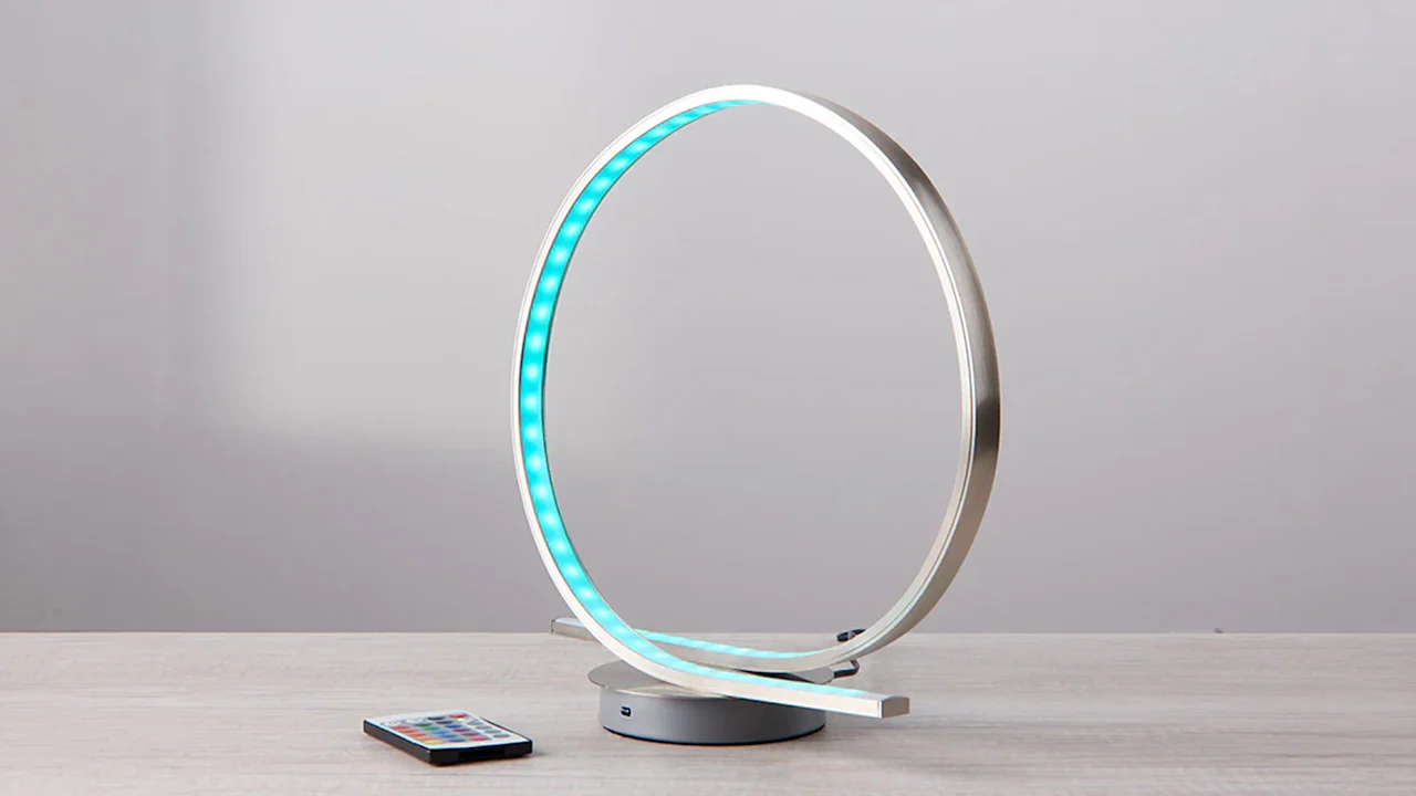 Daylight 24 LED Color Changing Ribbon Table Lamp with Remote Control