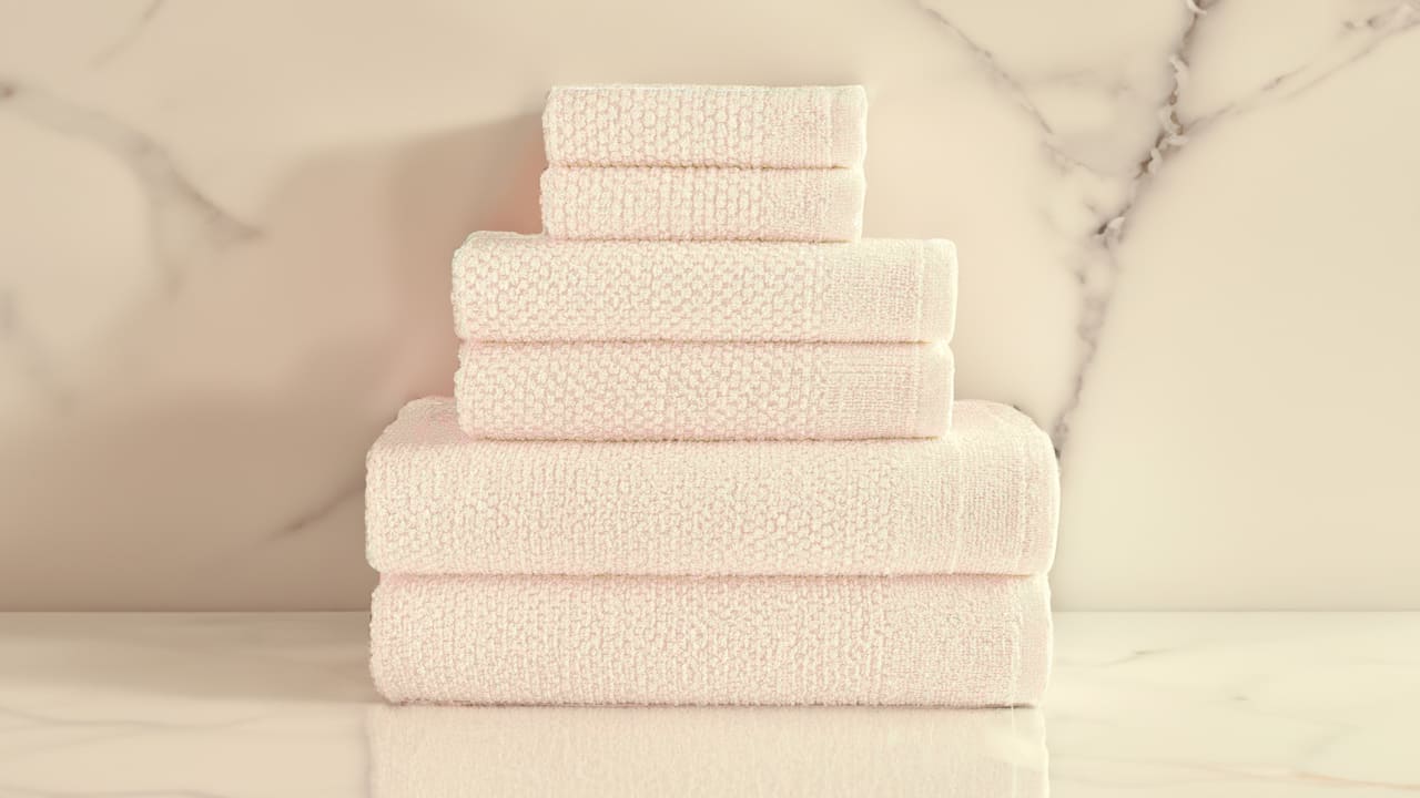 Dan River 6-Piece Popcorn Cotton Bath Towel Set