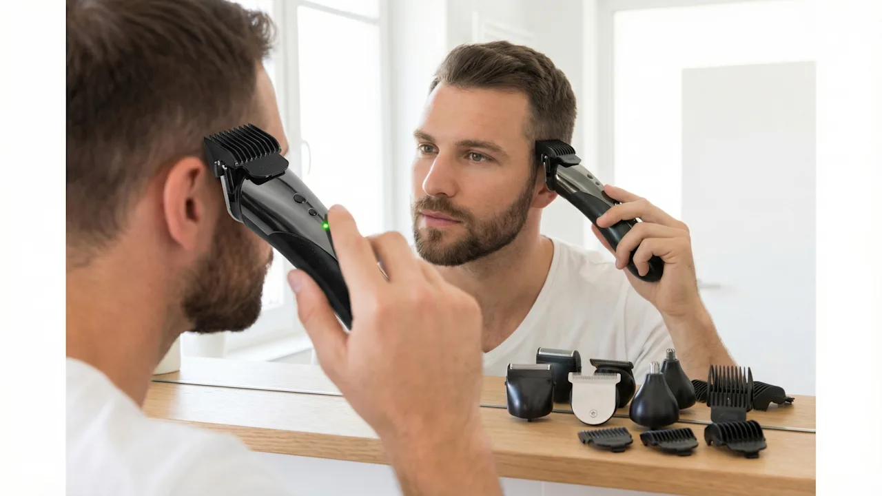 Vysn Mens Electric Hair Clipper & Trimmer Set
