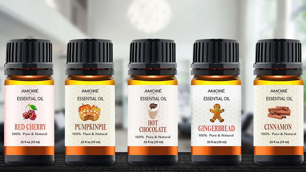 10-Pack: Amore Paris Holiday Aromatherapy Essential Oil Set