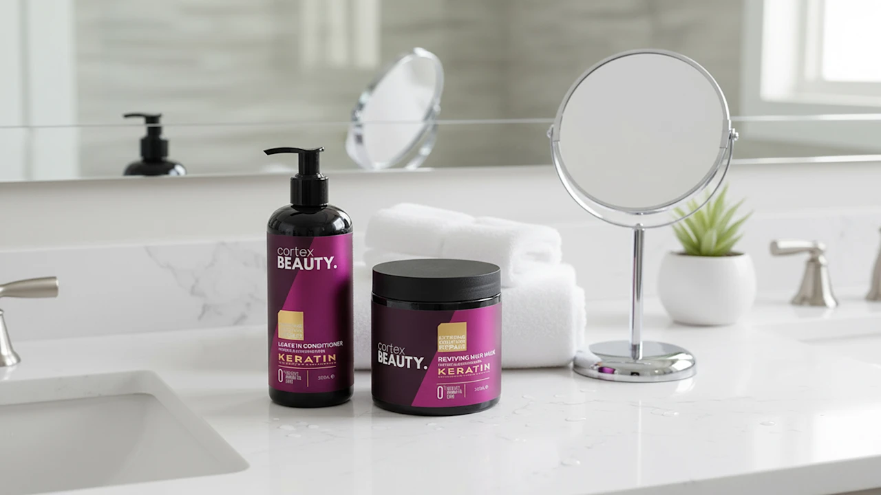 Cortex Beauty Keratin Leave-In Conditioner & Reviving Hair Mask Set