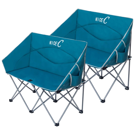 2-Pack: Loveseat Camping Chairs