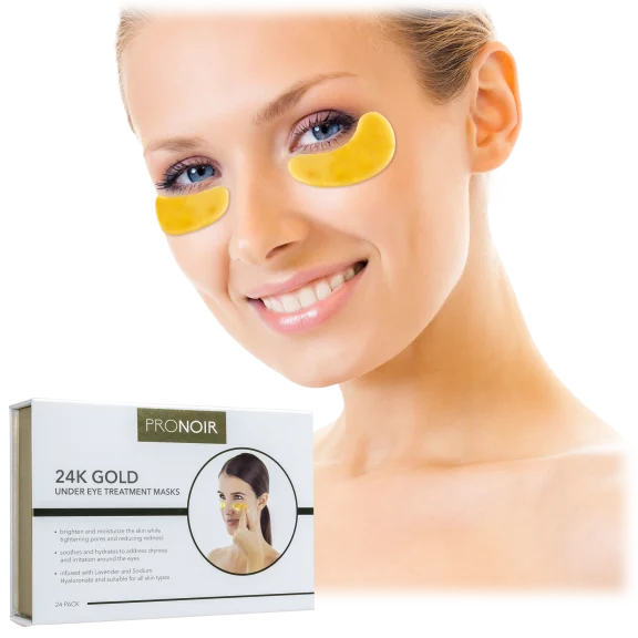Pack of 24: ProNoir 24K Gold Eye Contour Treatment Masks