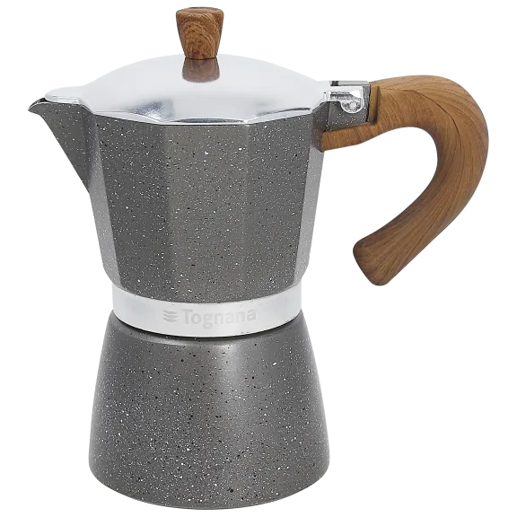 Tognana Wood & Stone 6-Cup Espresso Coffee Maker
