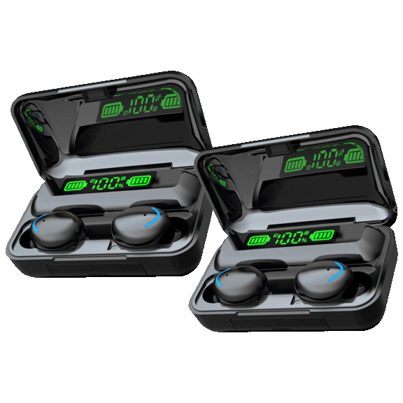 2-Pack: Vysn Flux 7 TWS Earbuds With Wireless Charging Case & Power Bank
