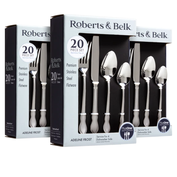 Roberts & Belk Adeline 60-Piece Flatware Set