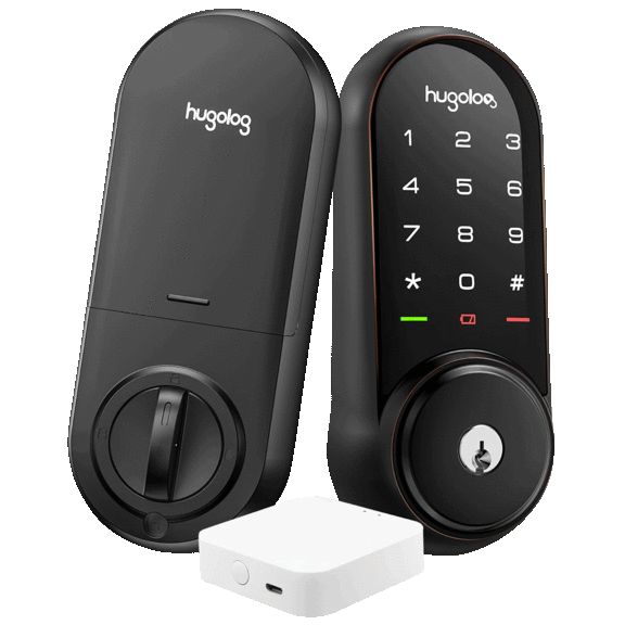 Hugolog Smart Deadbolt Bundle with Touchpad and Bluetooth Gateway