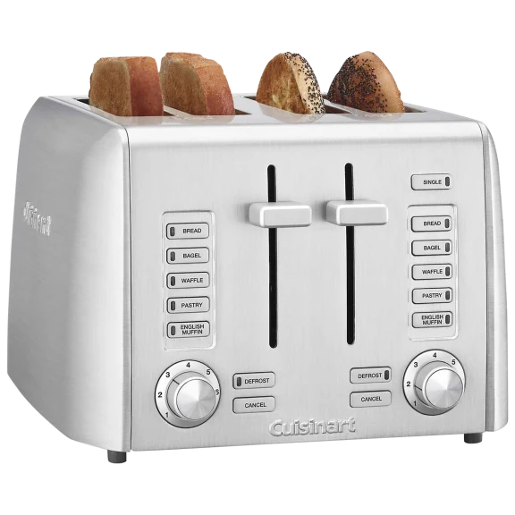 Cuisinart Custom Select 4-Slice Stainless Steel Toaster