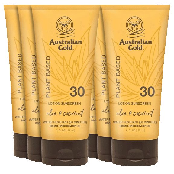 6 Pack: Australian Gold Waterproof Lotion Sunscreen