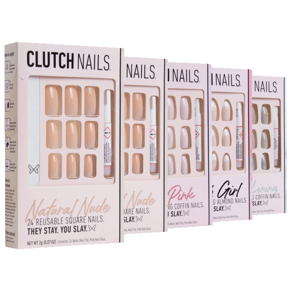 5-Pack: Clutch Nails Press on Nail Kits