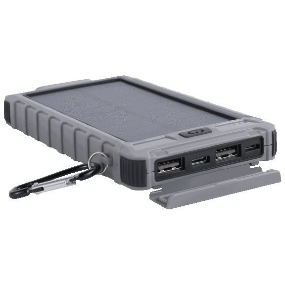 Aduro PowerUp Solar 10,000 Mah Dual USB Backup Battery