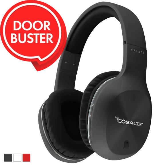 CobaltX Audify Over Ear Headphones with Noise Reduction