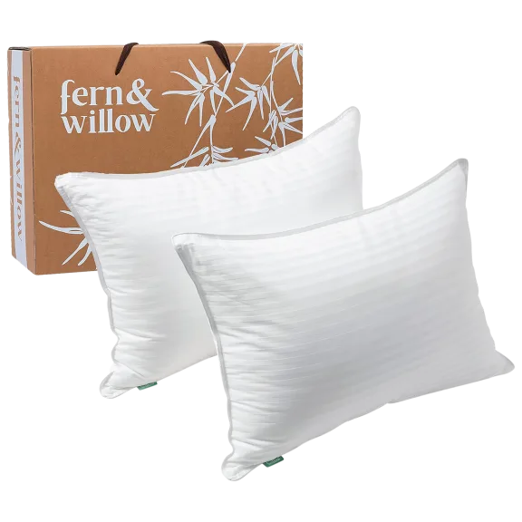 2-Pack: Fern & Willow King Size Luxury Gel Pillows