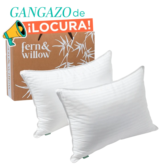 2-Pack: Fern & Willow King Size Luxury Gel Pillows