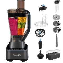 PowerXL SensiMax 1500W Licuadora y Procesador de Alimentos con Vaso para Llevar