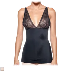 Body Beautiful Blusa Moldeadora para Mujer Suave y Sedosa con Encaje