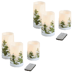 Artemis 6-Piece Flameless LED Wax Candle with Remote