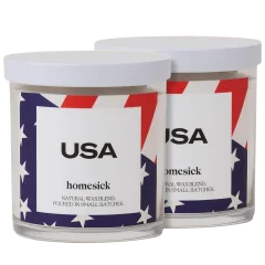 2-Pack: Homesick Natural Soy Wax USA Candle