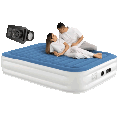 Lavisx 18" Queen Size Air Mattress with Built-in Pump