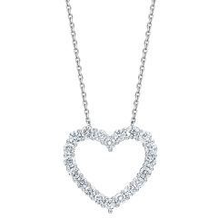 Beyond Brilliance 1 Carat Round Cut Lab Grown Diamond Heart Pendant