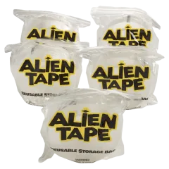 5-Pack: Bell and Howell Reusable Alien Tape Rolls with Nano-Grip Tech (10' each)