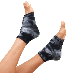 2-Pack: ZenToes Cotton Gel Heel Tie-Dye Socks