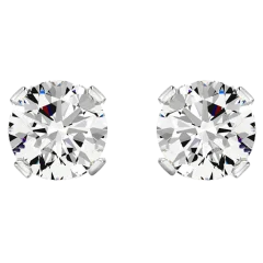 Jaclyn Smith 2 Carat Moissanite Stud Earrings