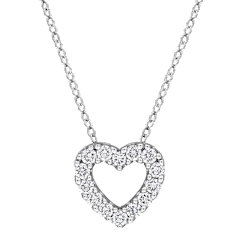 The Lab-Grown Diamond Open Heart Pendant
