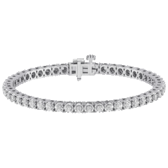 Diamond Muse 1 Carat TW Genuine Diamond Circle Link Tennis Bracelet