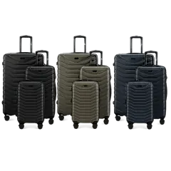 IZOD Phantom 3-Piece Expandable ABS Luggage Set with Built-In Combo Lock