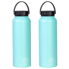 2-Pack: TRU FLASK 40oz Insulated Bottles