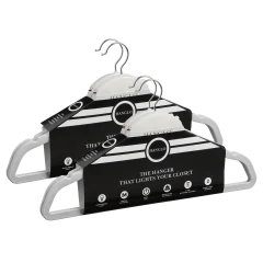 4-Pack: Hanglo Hanger 2-in-1 Hanger and Closet Light