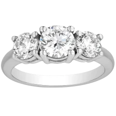 The Three-Stone Lab-Grown Diamond Ring