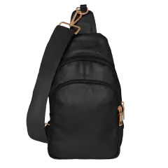 Krediz Genuine Leather Solid Strap Shoulder Sling Bag