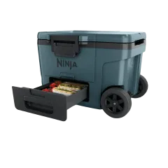 Ninja FrostVault 45qt Wheeled Cooler with Freezer Pack Divider & Cutting Board