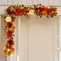 The Prelit Harvest Hues Garland