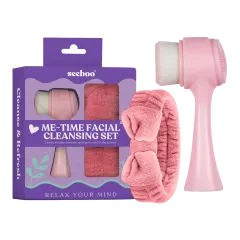 Seeboo 2-Piece Me-Time Facial Cleansing Brush and Hair Band Set