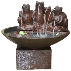 The Frogs in the Pond Garden Fountain
