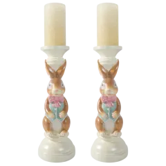 2-Pack: Willow Manor 16" Easter Candle Holder with Candle