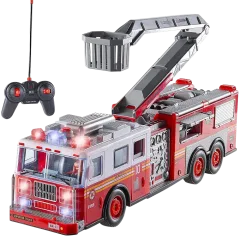 Prextex Remote Control Fire Engine Truck