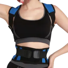 Extreme Fit Adjustable Posture Support Brace & Double-Compression Belt