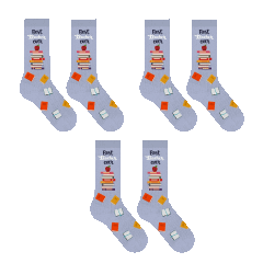 3-Pack: Titans Unisex Funny Novelty Crew Socks with Greeting Card