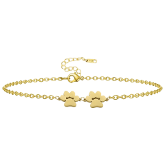 Hollywood Sensation Double Paw Print Bracelet