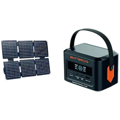 Wattbricks Portable 100W Power Station and Solar Panel Bundle
