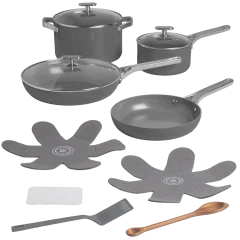 Greater Goods Set de Cocina de Cerámica Premium 12 Piezas Libre de PFAS