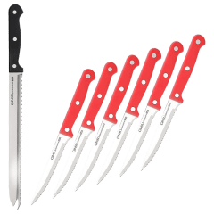 Ginsu Kiso Juego de 6 Cuchillos para Carne y Rebanador Original